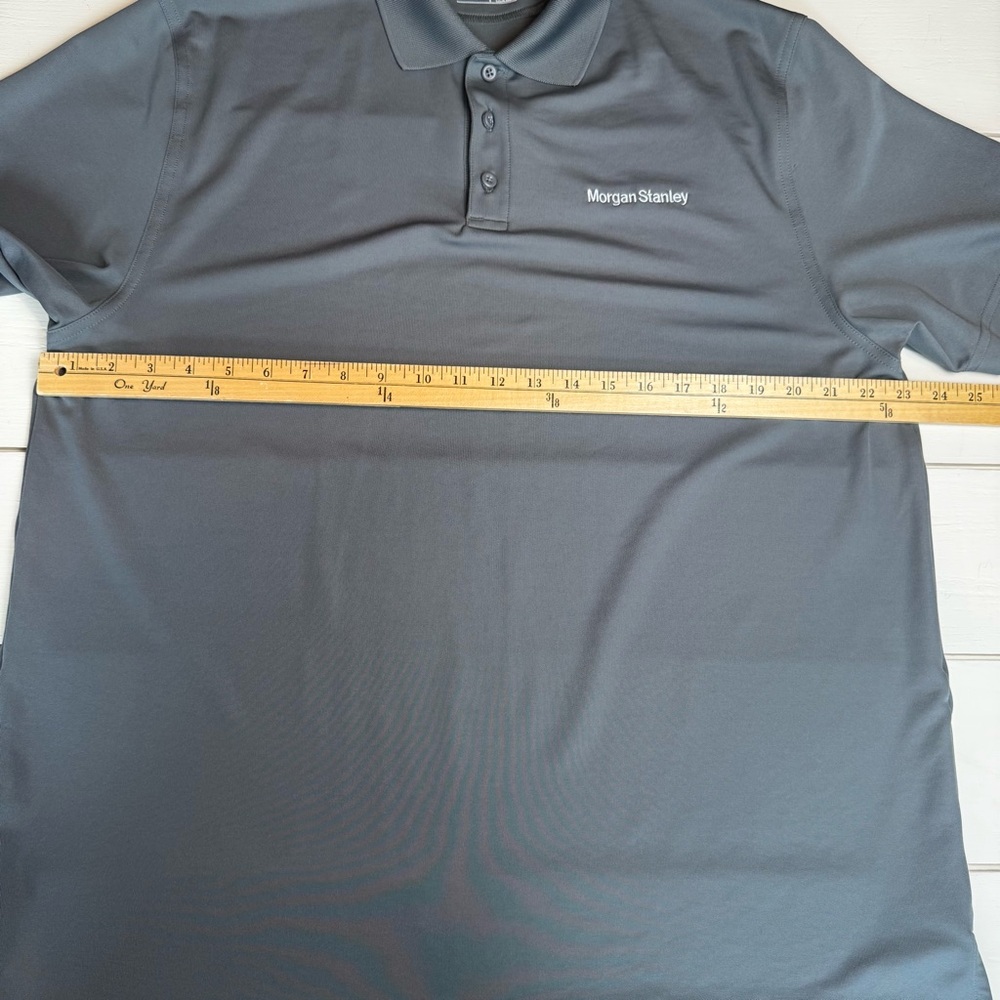 Morgan Stanley Branded Men's Gray Under Armour Polo Shirt - Picture 7 of 8